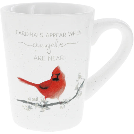 The Pavilion Gift Co Cardinals Appear 13 oz Cup features the beloved sentiment “Cardinals Appear When Angels Are Near.”