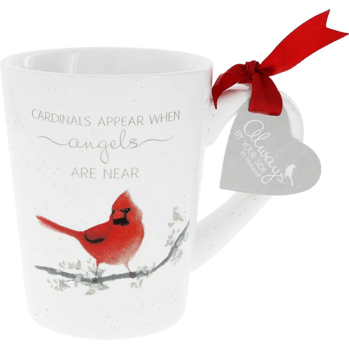 The Pavilion Gift Co Cardinals Appear 13 oz Cup features the beloved sentiment “Cardinals Appear When Angels Are Near.”