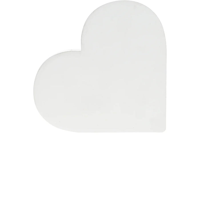 The Pavilion Gift Co Treasure 3.5" Acrylic Heart Plaque features a charming heart shape crafted in clear acrylic.