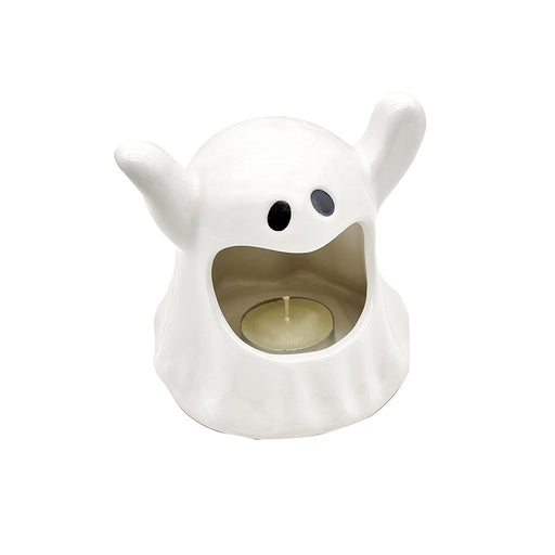 4.5" Gasper the Ghost Ceramic Tealight Holder - 4.5" Gasper the Ghost Ceramic Tealight Holder