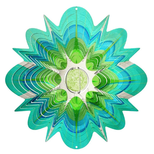 A vibrant sunburst design created from multiple American flags radiating outward.