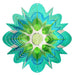 A vibrant sunburst design created from multiple American flags radiating outward.