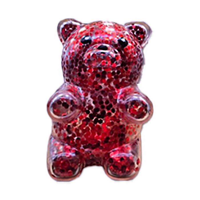 Squishy Toys : Light Up Glitter Bear - Assorted no choice