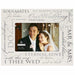 Malden Our Wedding 4x6 photo frame with elegant silver foil sentiment for wedding memories.