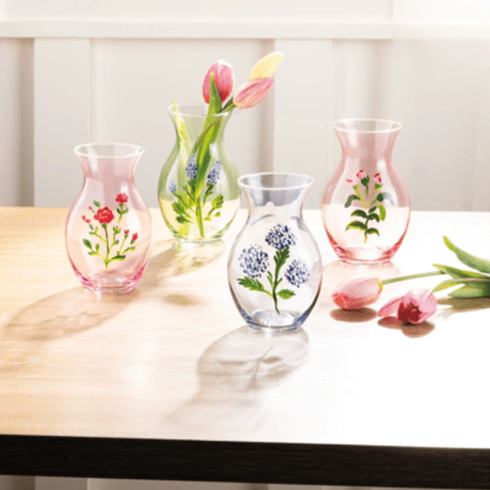Mud Pie LLC: Red Glass Flower Bud Vase