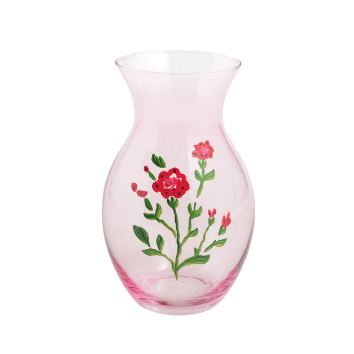 Mud Pie LLC: Red Glass Flower Bud Vase