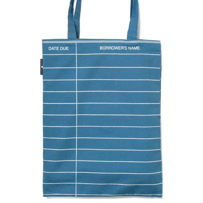 This Inked Blue Library Card Tote Bag is a stylish and functional accessory for book lovers, readers, and library enthusiasts.