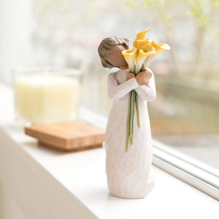 Willow Tree : "With Gratitude" Filled with a golden light of gratitude