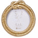 Featuring a modern knot design with an elegant gold finish, it adds texture, 