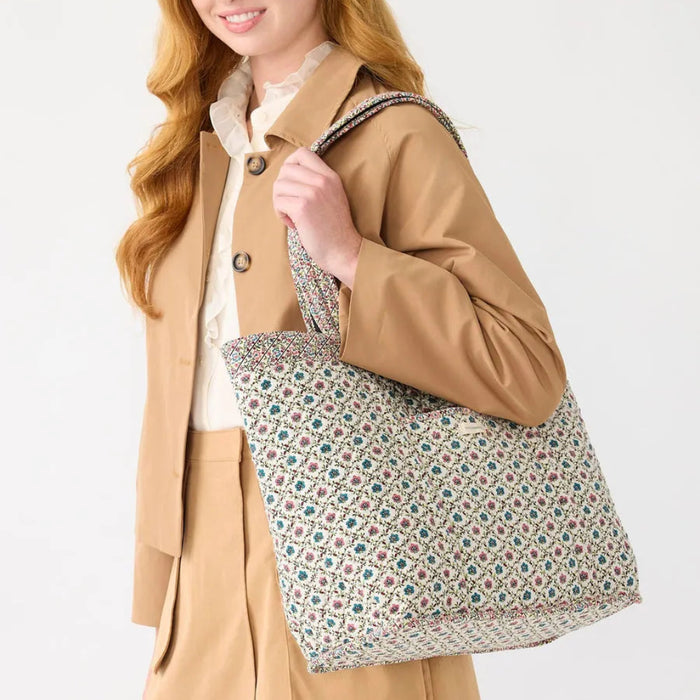 Vera Bradley Hathaway Tote Bag in Moonless Night with a sophisticated dark pattern