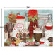 Jigsaw puzzle with a Christmas-themed design featuring hot chocolate and holiday elements, with dimensions 24" x 18".