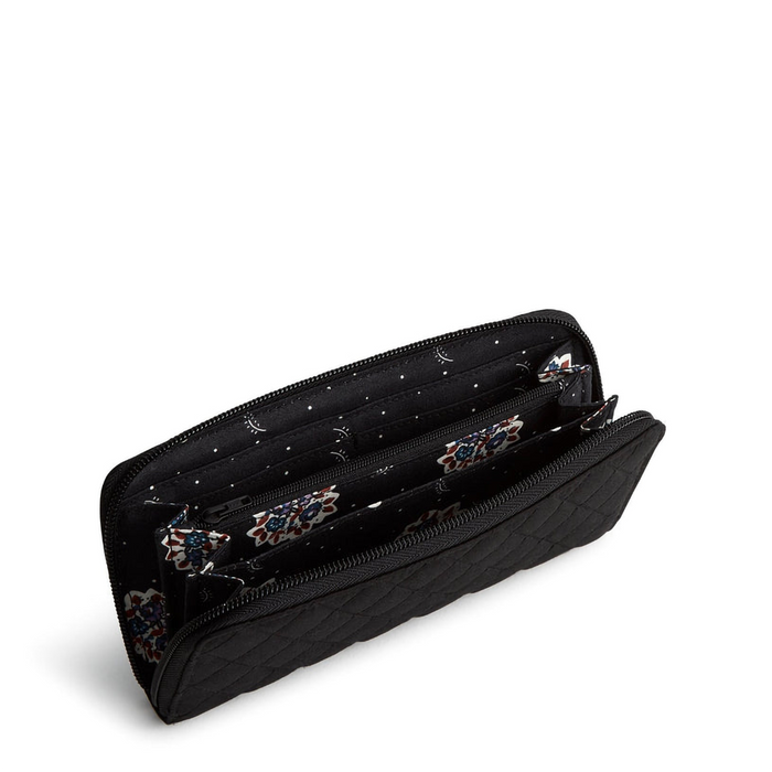 Vera Bradley : Continental Wallet - Moonless Night in Cotton Gabardine