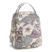 Vera Bradley Lunch Bag in Neutral Rhapsody with elegant floral print, insulated interior, and convenient top handle.
