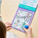 Brightly colored water play pen equipped with various toys, designed for children to enjoy fun and interactive water play.
