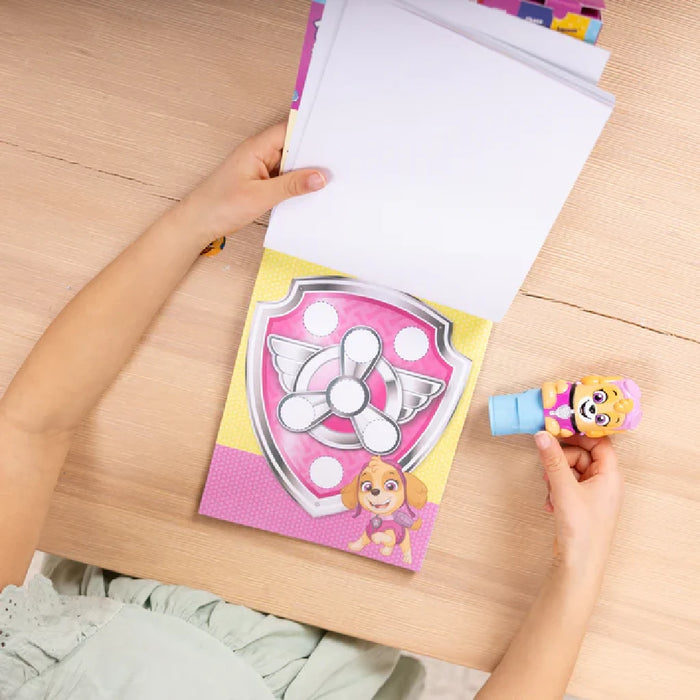 Eye-catching Paw Patrol sticker with animated characters, great for enhancing kids' crafts or personal items.