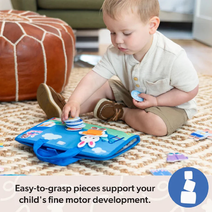 Display of Melissa & Doug Play & Learn toys, highlighting fun and educational activities for early childhood development.