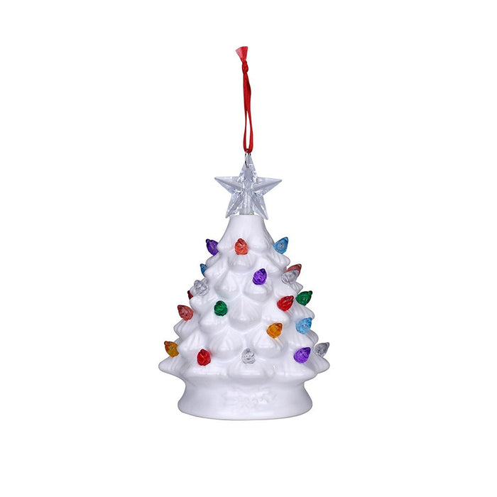 5.25" Ceramic Tree Ornament - Assorted 1 at random, Style can not be chosen - 5.25" Ceramic Tree Ornament - Assorted 1 at random, Style can not be chosen