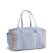 Vera Bradley Large Original Duffel Bag in Blue Leaf pattern