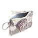 Vera Bradley Zip ID Pouch in Neutral Rhapsody with elegant floral pattern, secure zip closure, and clear ID holder.