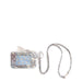 Vera Bradley Zip ID Pouch in Neutral Rhapsody with elegant floral pattern, secure zip closure, and clear ID holder.