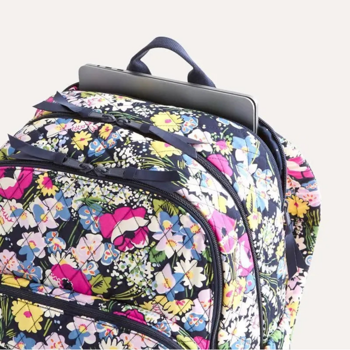 Vera Bradley Poppy Fields Backpack with laptop compartment