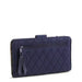 Vera Bradley Peacoat Turnlock Wallet with multiple slip pockets