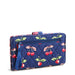 Vera Bradley Turnlock Wallet in Cherry Picking print featuring dual compartments with zip and turnlock closures, multiple card slots, ID windows, slip pockets, and a compact lightweight design for everyday organization.