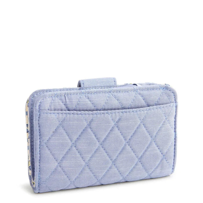 Vera Bradley Small Turnlock Wallet in Blue Chambray