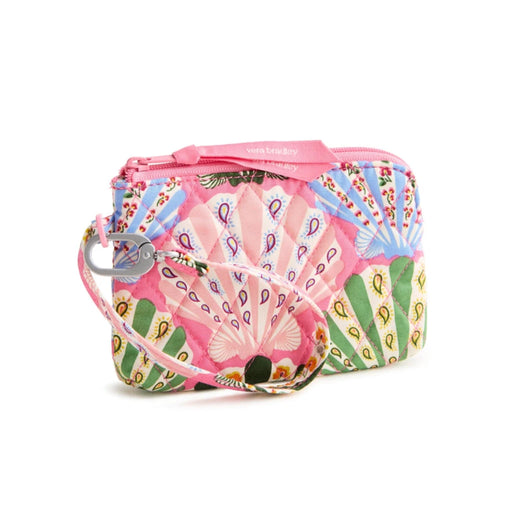 Vera Bradley Lily Pad wristlet selected, featuring a colorful floral pattern on a compact design for easy carrying.