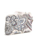 Vera Bradley Clip & Zip Wristlet in Neutral Rhapsody pattern with compact zippered design and convenient clip.