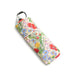 A zipper case adorned with a colorful floral pattern, perfect for organizing and protecting personal belongings.