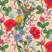 A stylish case with a floral design and zipper closure, suitable for carrying cosmetics or other small essentials.