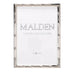 Malden Bamboo silver metal 5x7 photo frame for displaying cherished memories.