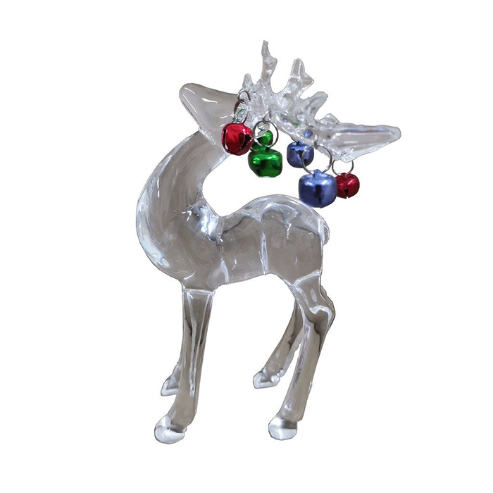 5.5" Acrylic Jingle Bell Reindeer - 5.5" Acrylic Jingle Bell Reindeer