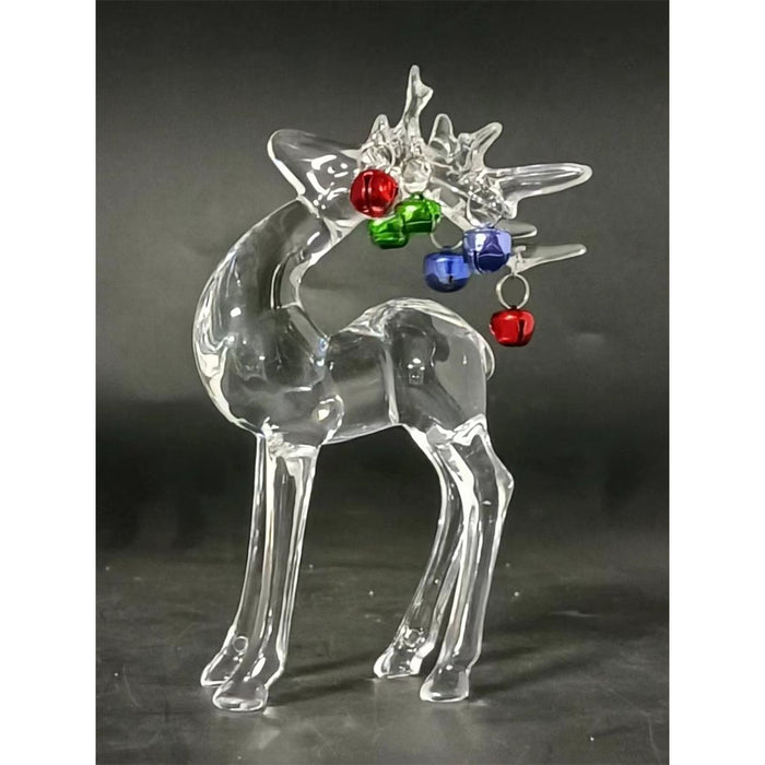 5.5" Acrylic Jingle Bell Reindeer - 5.5" Acrylic Jingle Bell Reindeer