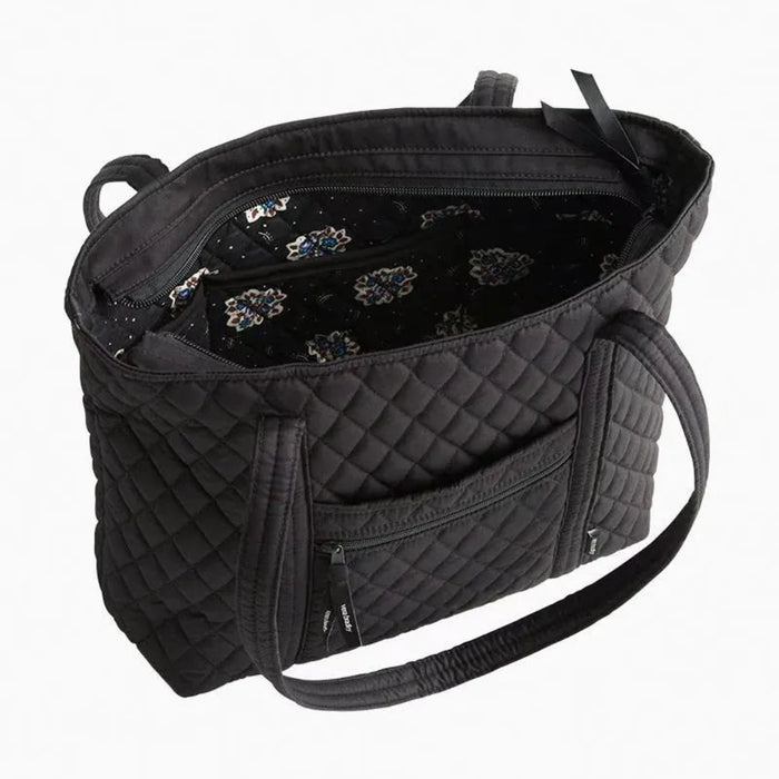 Vera Bradley Moonless Night Tote Bag interior with six slip pockets