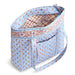 Vera Bradley Original Vera Tote in Blue Leaf botanical pattern