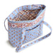 Vera Bradley Small Original Vera Tote in Blue Leaf botanical pattern