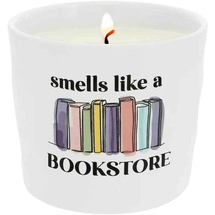  The Pavilion Gift Co Bookstore Whispering Pages 12 oz Soy Wax Candle captures the warm, nostalgic fragrance of old pages, wood, and quiet reading nooks. 