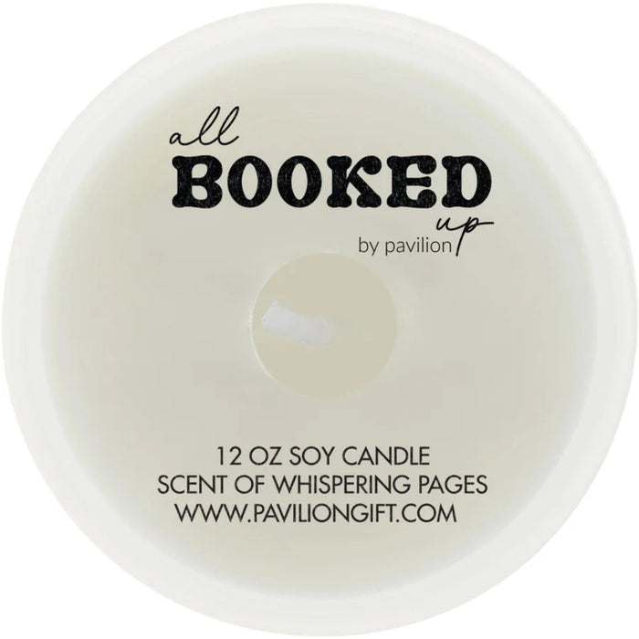  The Pavilion Gift Co Bookstore Whispering Pages 12 oz Soy Wax Candle captures the warm, nostalgic fragrance of old pages, wood, and quiet reading nooks. 