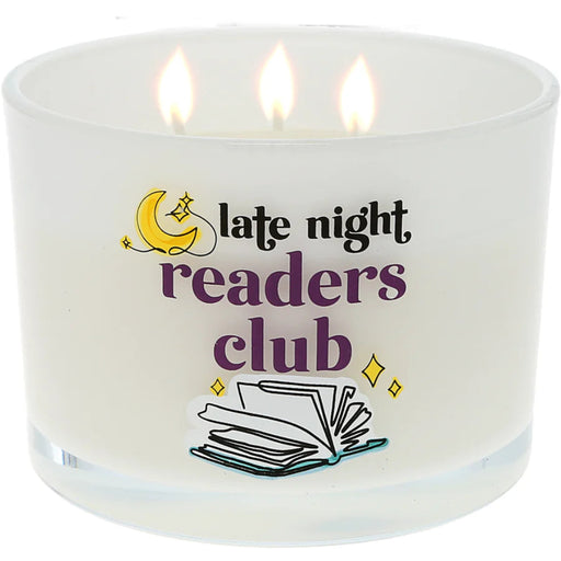 The Pavilion Gift Co Late Night Tranquility 11 oz Soy Wax Candle fills your space with a soft, soothing fragrance that melts away the stress of the day.