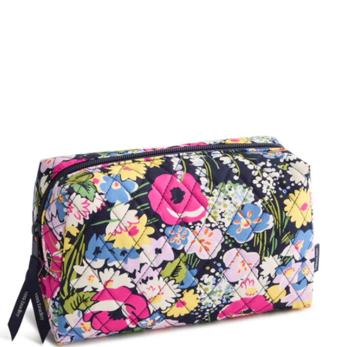  this versatile bag offers ample space for your makeup, skincare products 