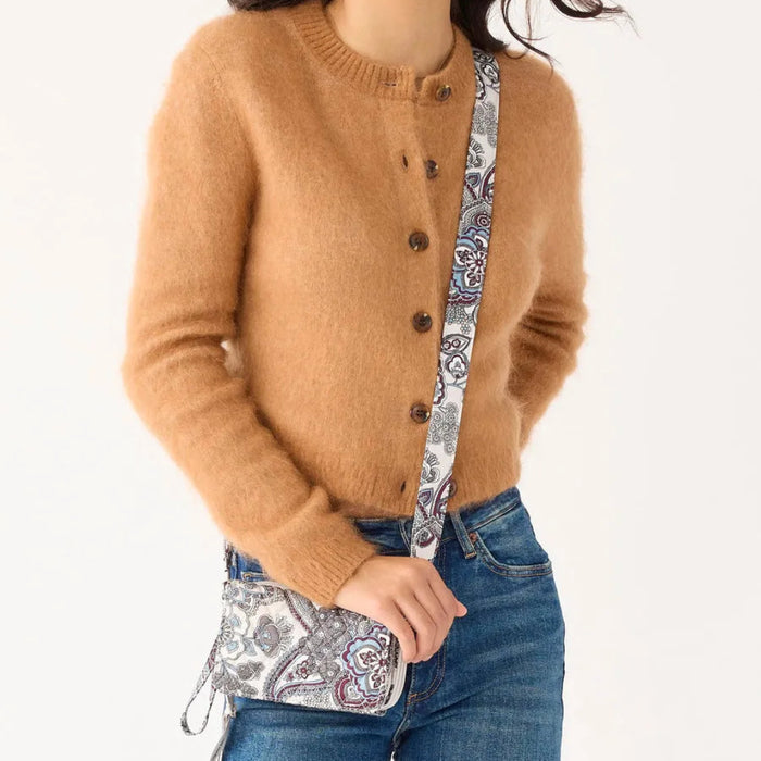 Vera Bradley Carlow All in One Crossbody in Neutral Rhapsody pattern