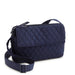 Vera Bradley Tasha Triple Compartment Crossbody bag in Peacoat navy with multiple compartments and adjustable strap.