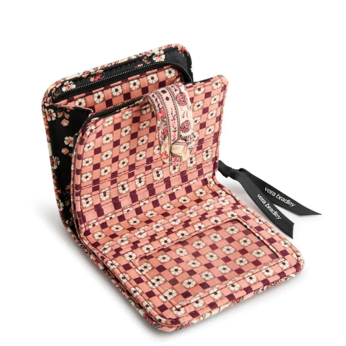 Vera Bradley Small Deluxe Tab Wallet, Vera Bradley Melissa Ditsy, Melissa Ditsy Wallet, Vera Bradley Wallet, Small Women's Wallet, Tab Wallet, Compact Wallet, Floral Wallet, Card Wallet, Everyday Wallet, Travel Wallet, Small Purse Wallet