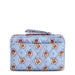 Vera Bradley Small Turnlock Wallet in Blue Leaf pattern with a compact design and convenient turnlock closure.