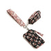 Vera Bradley Dual Pouch Wide Wristlet in Melissa Ditsy floral pattern with two pouches and a convenient wristlet strap.