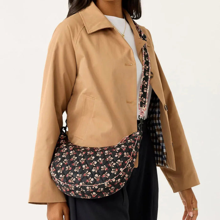Vera Bradley Clara Convertible Shoulder Bag in Melissa Ditsy floral pattern with a versatile design for everyday carrying.