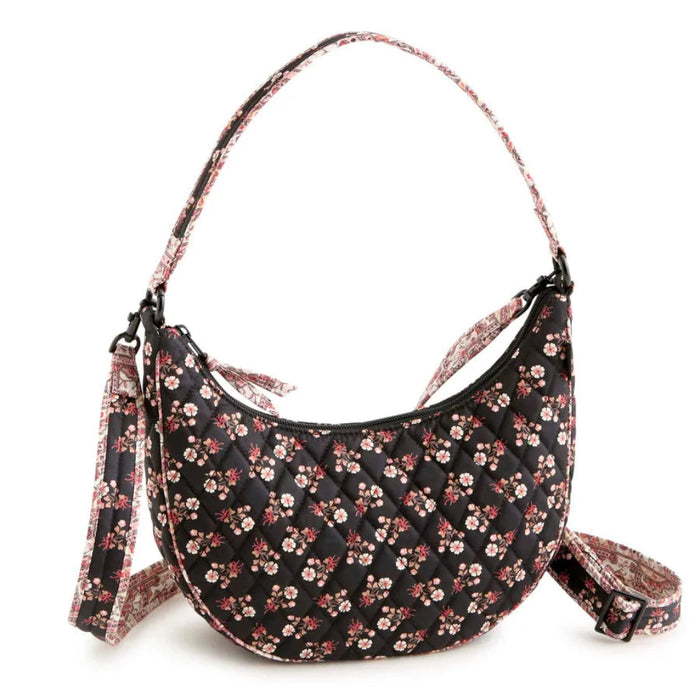 Vera Bradley Clara Convertible Shoulder Bag in Melissa Ditsy floral pattern with a versatile design for everyday carrying.