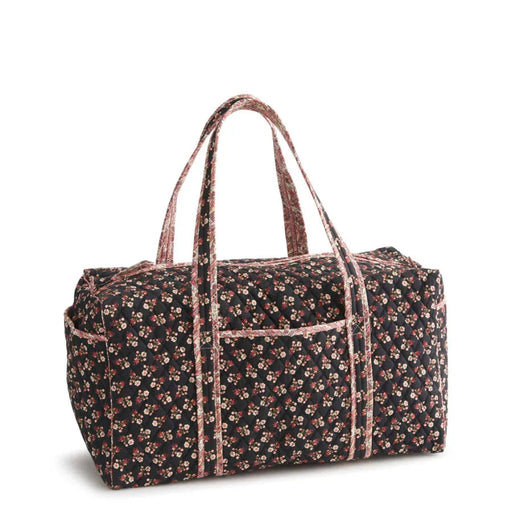 Vera Bradley Large Original Duffel in Melissa Ditsy floral pattern with a spacious design for travel and weekend trips.